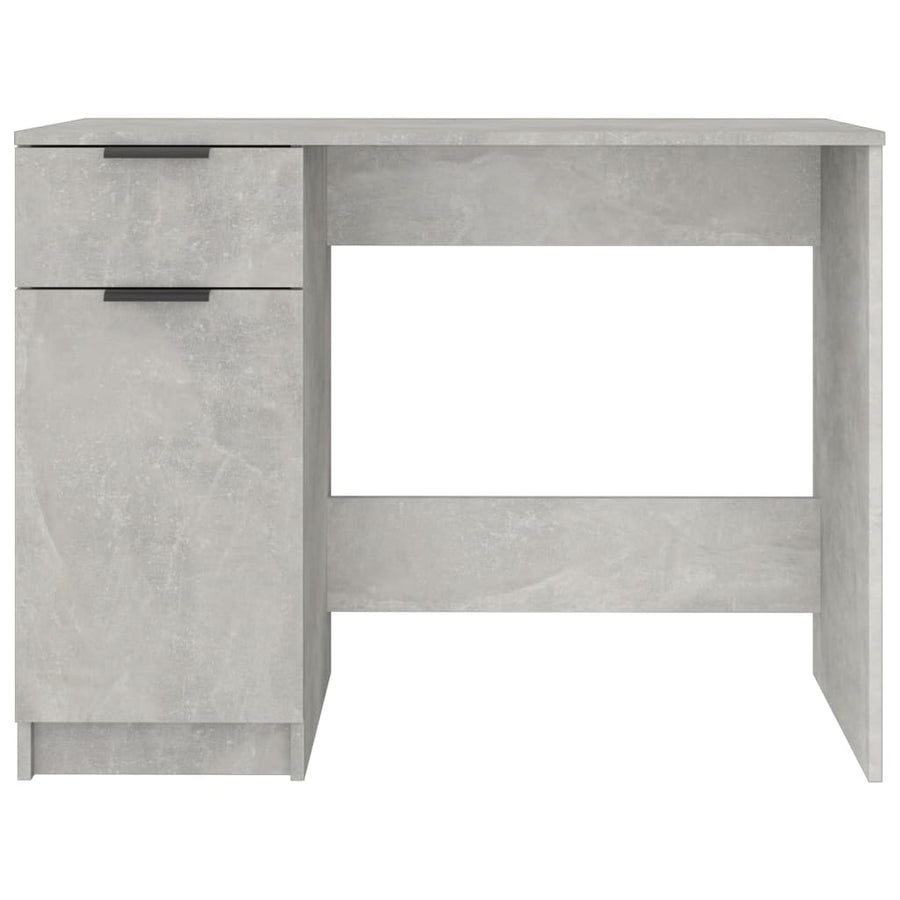 Bureau 100X50X75 Cm Bewerkt Hout Betongrijs
