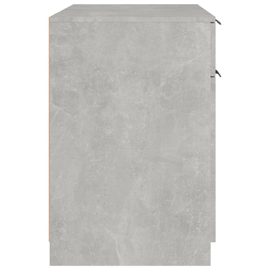 Bureau 100X50X75 Cm Bewerkt Hout Betongrijs