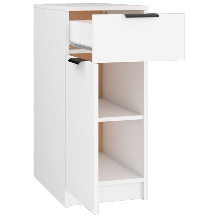 Bureaukast 33,5X50X75 Cm Bewerkt Hout Wit