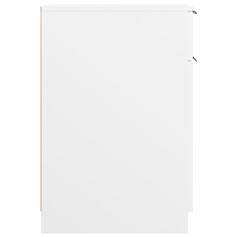 Bureaukast 33,5X50X75 Cm Bewerkt Hout Wit