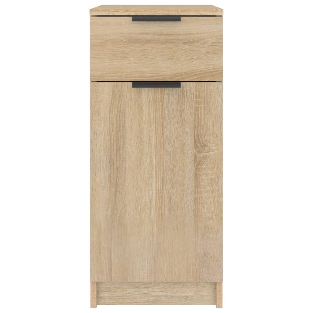 Bureaukast 33,5X50X75 Cm Bewerkt Hout Sonoma Eikenkleurig