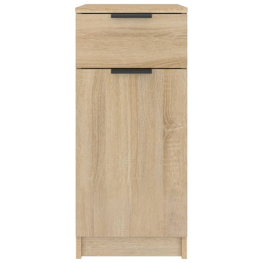 Bureaukast 33,5X50X75 Cm Bewerkt Hout Sonoma Eikenkleurig