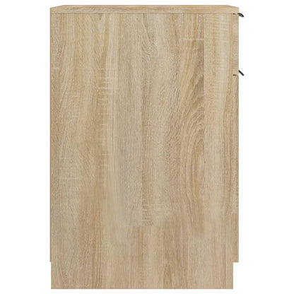 Bureaukast 33,5X50X75 Cm Bewerkt Hout Sonoma Eikenkleurig