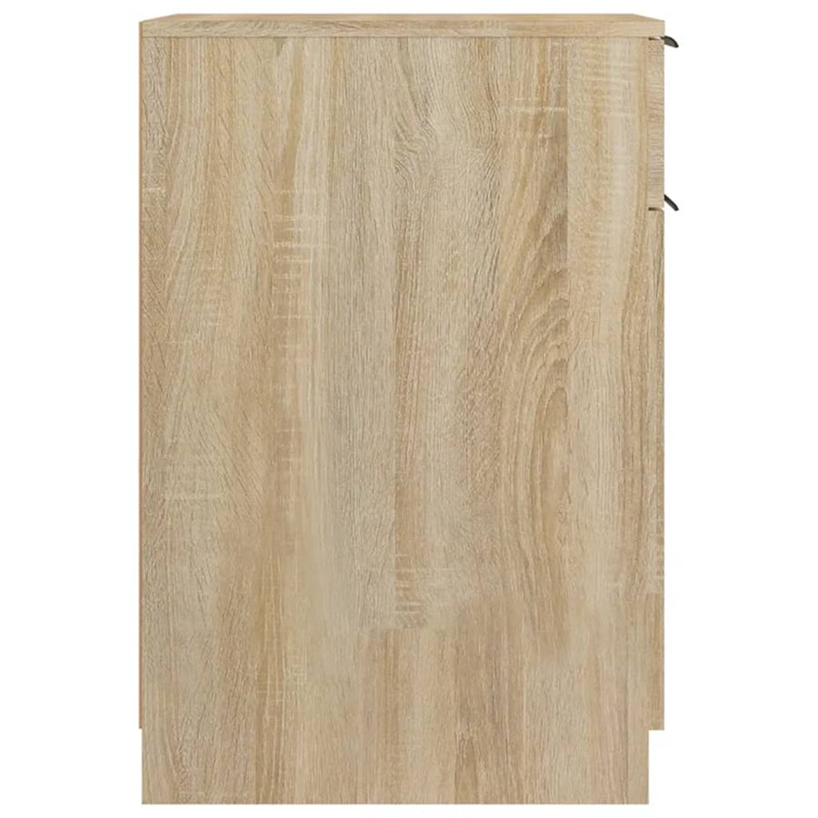 Bureaukast 33,5X50X75 Cm Bewerkt Hout Sonoma Eikenkleurig