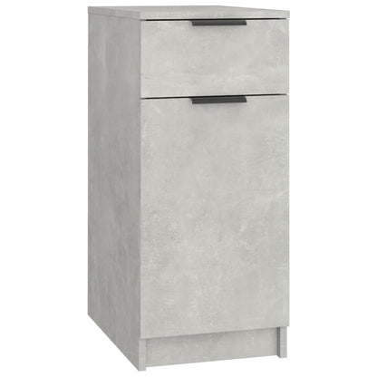 Bureaukast 33,5X50X75 Cm Bewerkt Hout Betongrijs