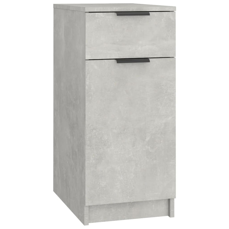 Bureaukast 33,5X50X75 Cm Bewerkt Hout Betongrijs