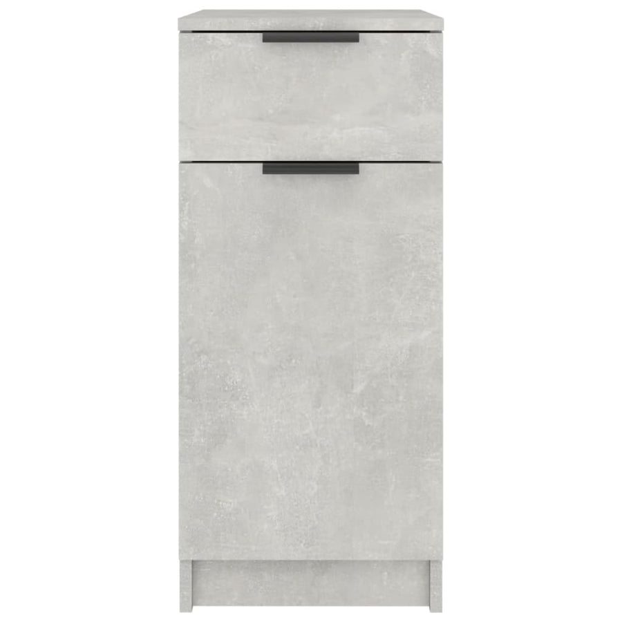Bureaukast 33,5X50X75 Cm Bewerkt Hout Betongrijs