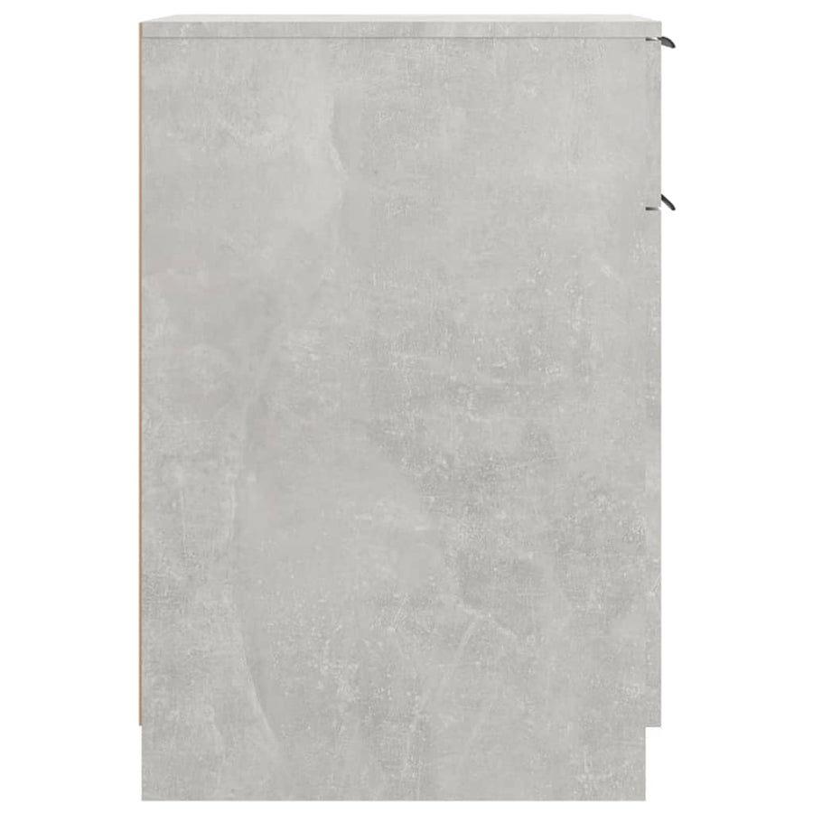 Bureaukast 33,5X50X75 Cm Bewerkt Hout Betongrijs