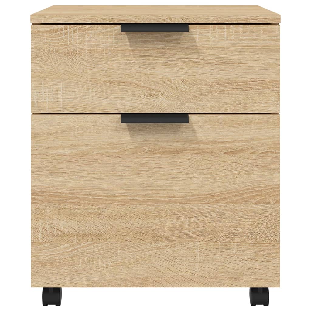 Dossierkast Verrijdbaar 45X38X54 Cm Bewerkt Hout Sonoma Eiken