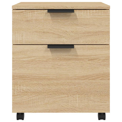 Dossierkast Verrijdbaar 45X38X54 Cm Bewerkt Hout Sonoma Eiken