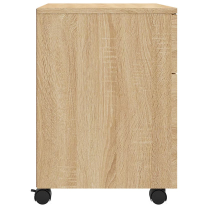 Dossierkast Verrijdbaar 45X38X54 Cm Bewerkt Hout Sonoma Eiken