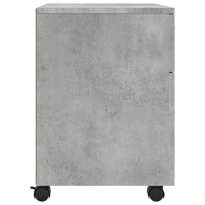 Dossierkast Verrijdbaar 45X38X54 Cm Bewerkt Hout Betongrijs