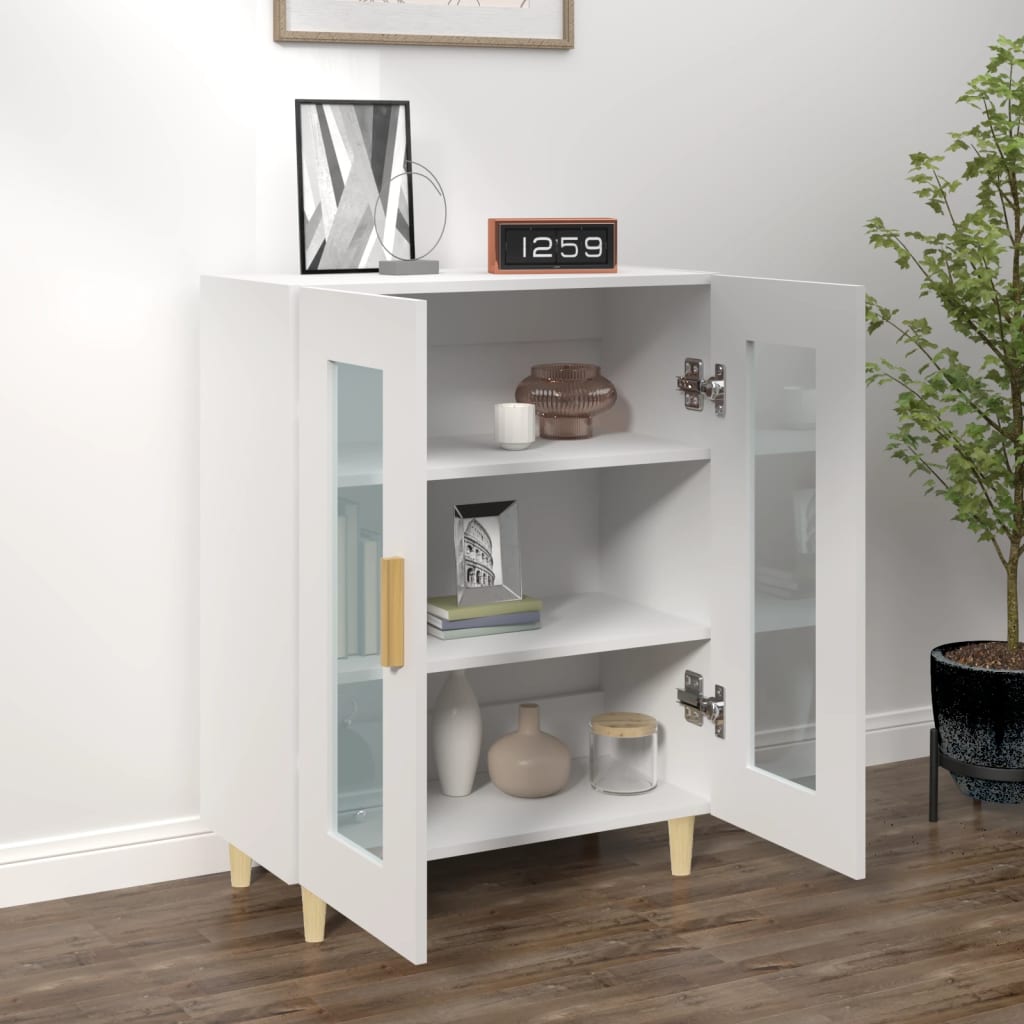 Dressoir 69,5X34X90 Cm Bewerkt Hout Wit