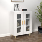 Dressoir 69,5x34x90 cm bewerkt hout wit wandmontage