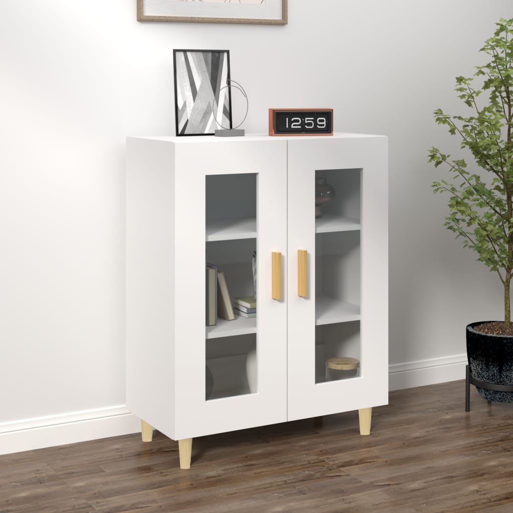 Dressoir 69,5X34X90 Cm Bewerkt Hout Wit
