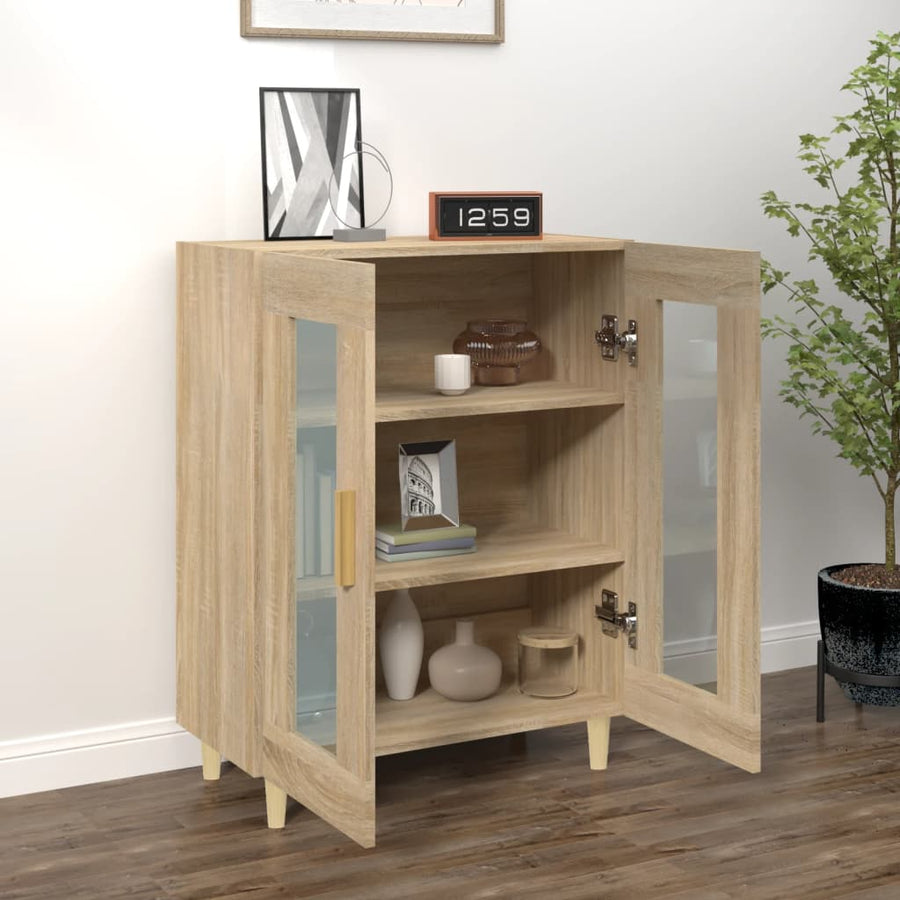 Dressoir 69,5X34X90 Cm Bewerkt Hout Sonoma Eikenkleurig 1