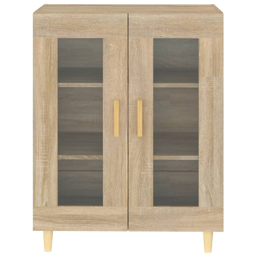 Dressoir 69,5X34X90 Cm Bewerkt Hout Sonoma Eikenkleurig 1