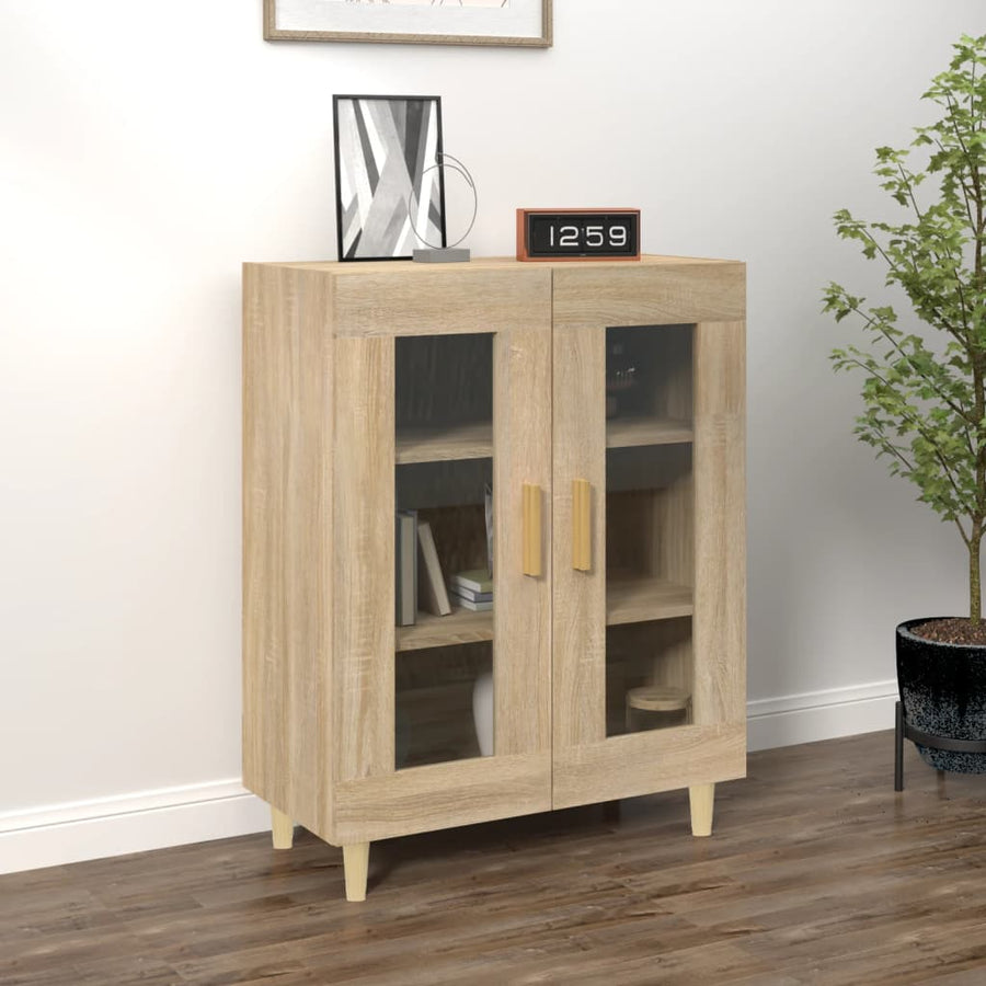 Dressoir 69,5X34X90 Cm Bewerkt Hout Sonoma Eikenkleurig 1