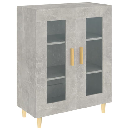 Dressoir 69,5X34X90 Cm Bewerkt Hout Betongrijs