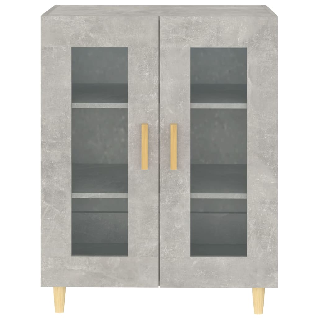 Dressoir 69,5X34X90 Cm Bewerkt Hout Betongrijs