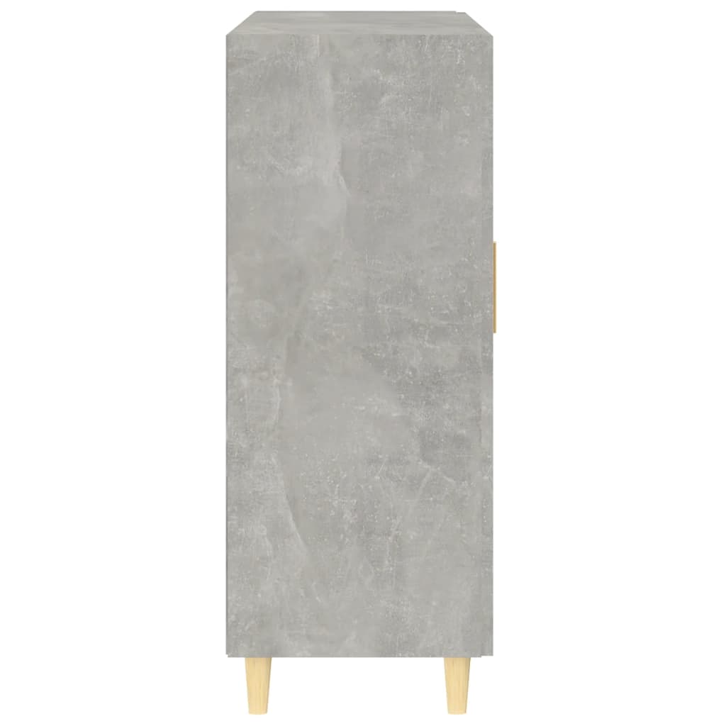 Dressoir 69,5X34X90 Cm Bewerkt Hout Betongrijs