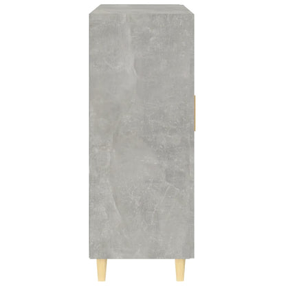 Dressoir 69,5X34X90 Cm Bewerkt Hout Betongrijs