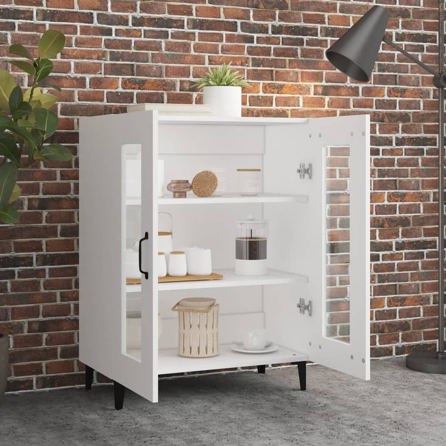 Dressoir 69,5X34X90 Cm Bewerkt Hout Wit