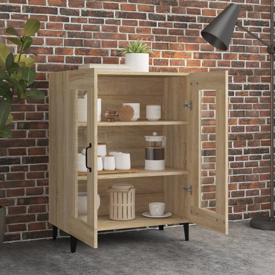 Dressoir 69,5X34X90 Cm Bewerkt Hout Sonoma Eikenkleurig