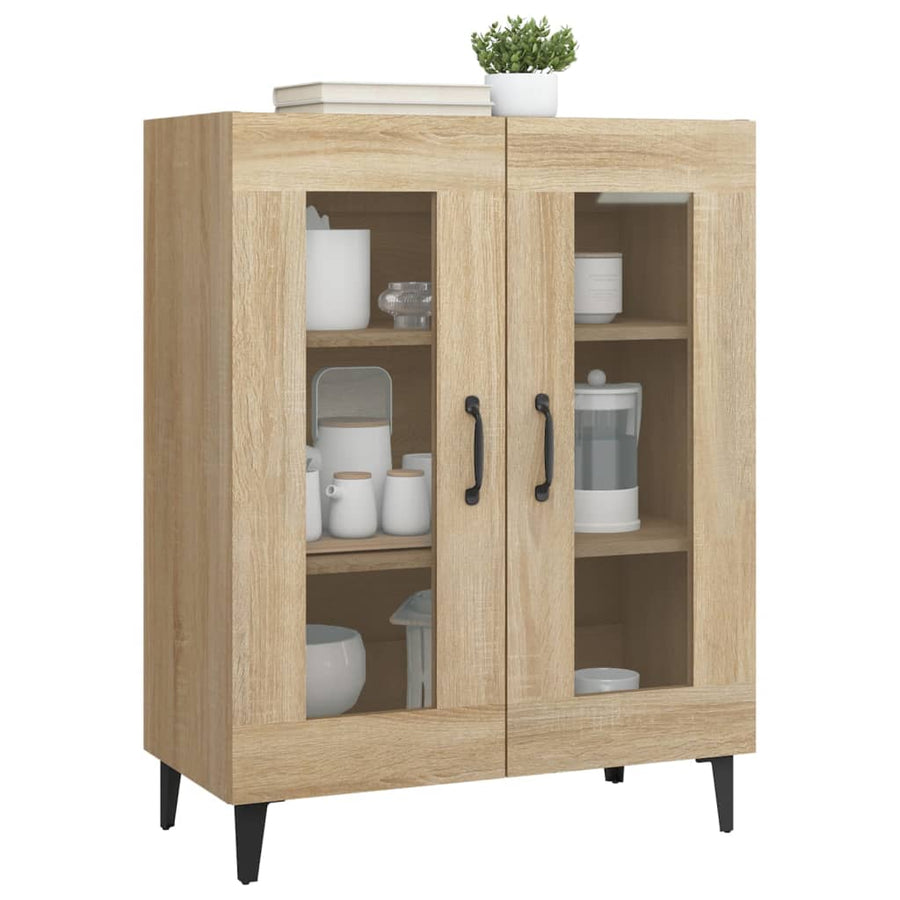 Dressoir 69,5X34X90 Cm Bewerkt Hout Sonoma Eikenkleurig