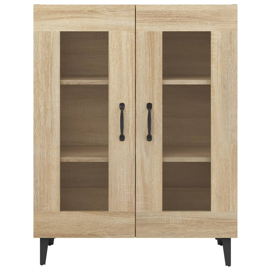 Dressoir 69,5X34X90 Cm Bewerkt Hout Sonoma Eikenkleurig