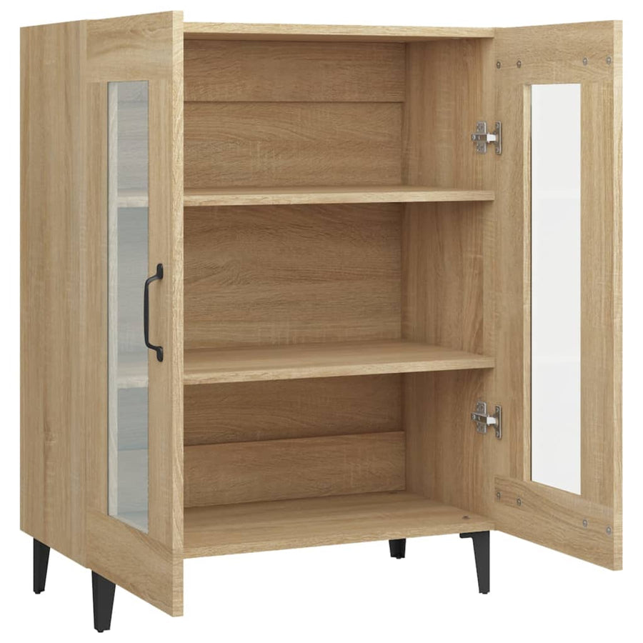 Dressoir 69,5X34X90 Cm Bewerkt Hout Sonoma Eikenkleurig
