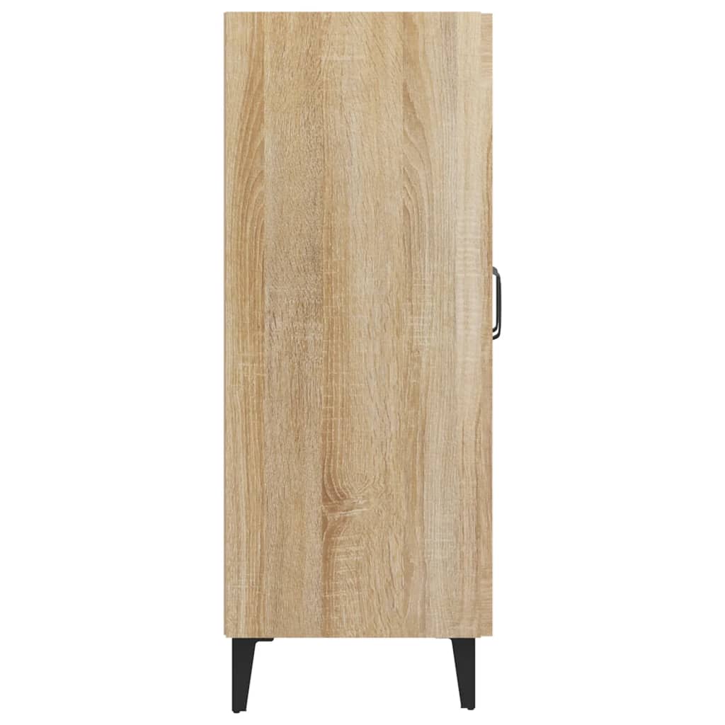 Dressoir 69,5X34X90 Cm Bewerkt Hout Sonoma Eikenkleurig