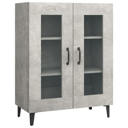 Dressoir 69,5X34X90 Cm Bewerkt Hout Betongrijs