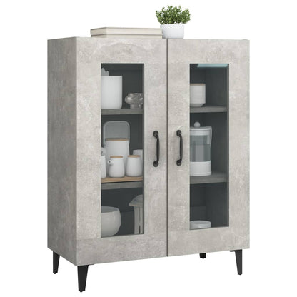 Dressoir 69,5X34X90 Cm Bewerkt Hout Betongrijs