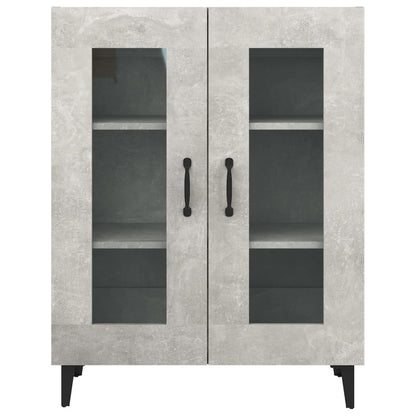 Dressoir 69,5X34X90 Cm Bewerkt Hout Betongrijs