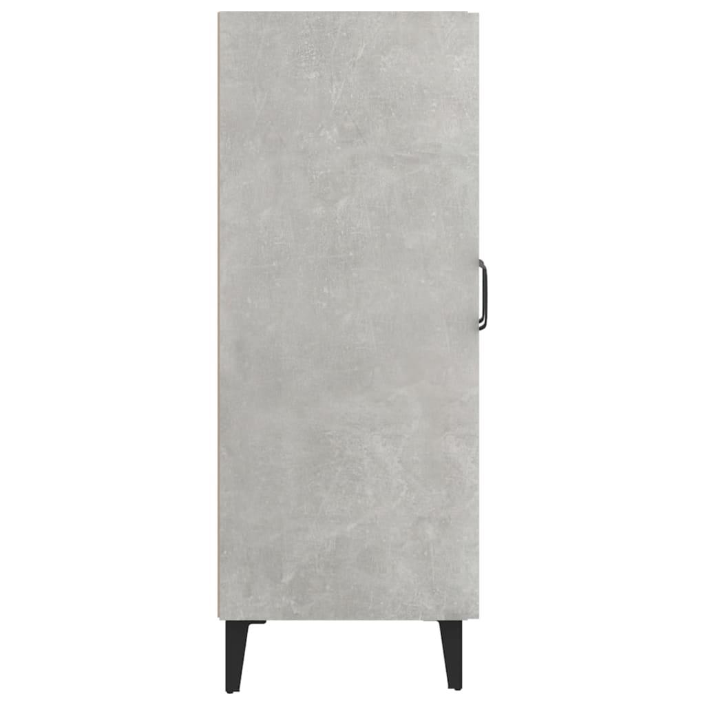Dressoir 69,5X34X90 Cm Bewerkt Hout Betongrijs