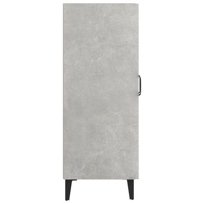 Dressoir 69,5X34X90 Cm Bewerkt Hout Betongrijs