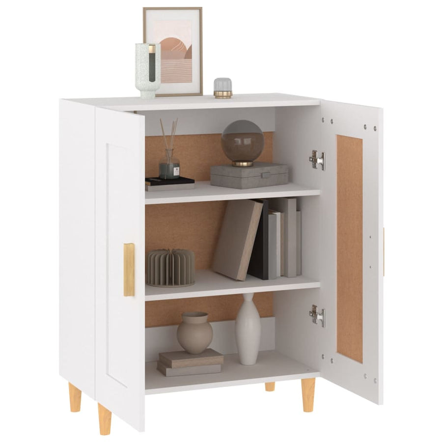 Dressoir 69,5X34X90 Cm Bewerkt Hout Wit