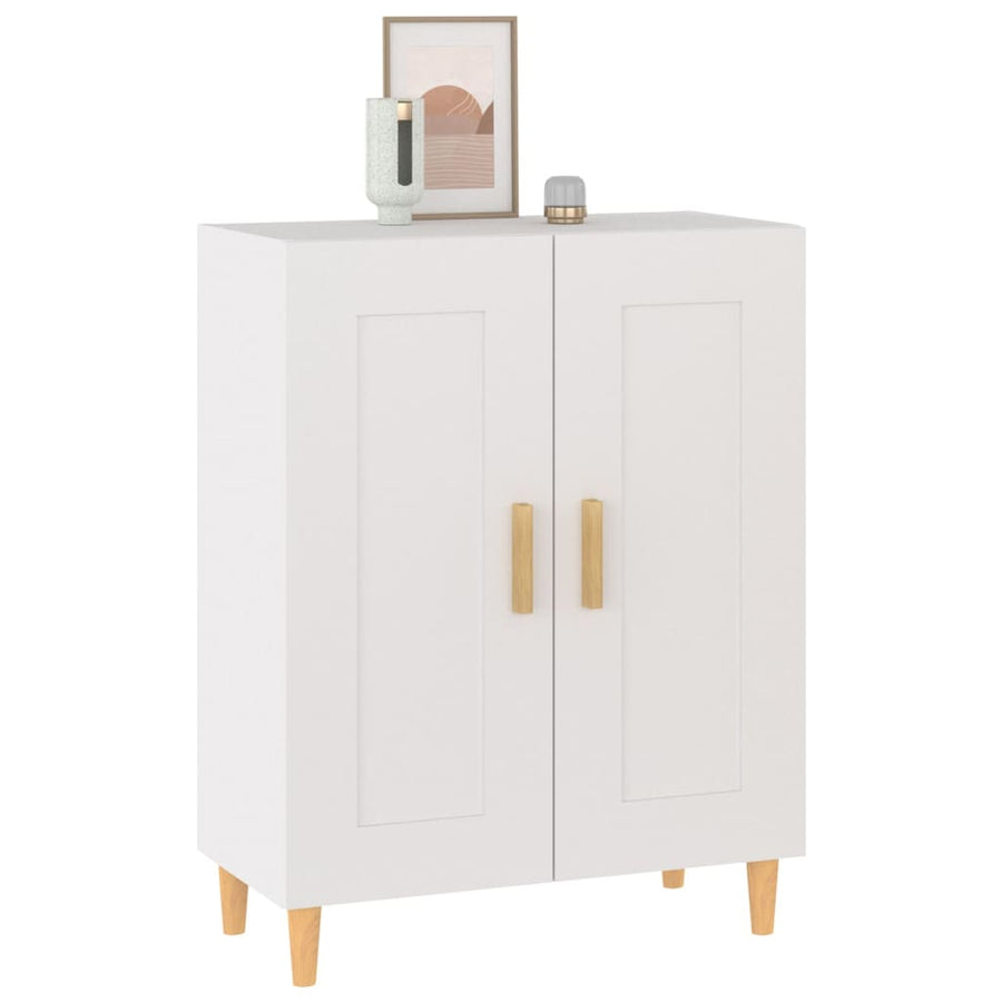 Dressoir 69,5X34X90 Cm Bewerkt Hout Wit