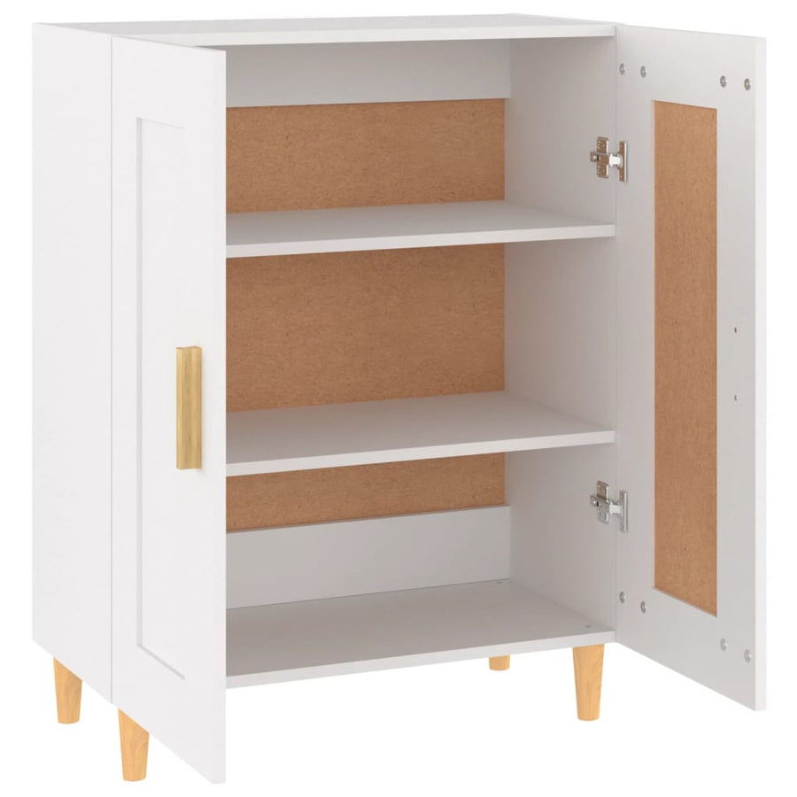 Dressoir 69,5X34X90 Cm Bewerkt Hout Wit