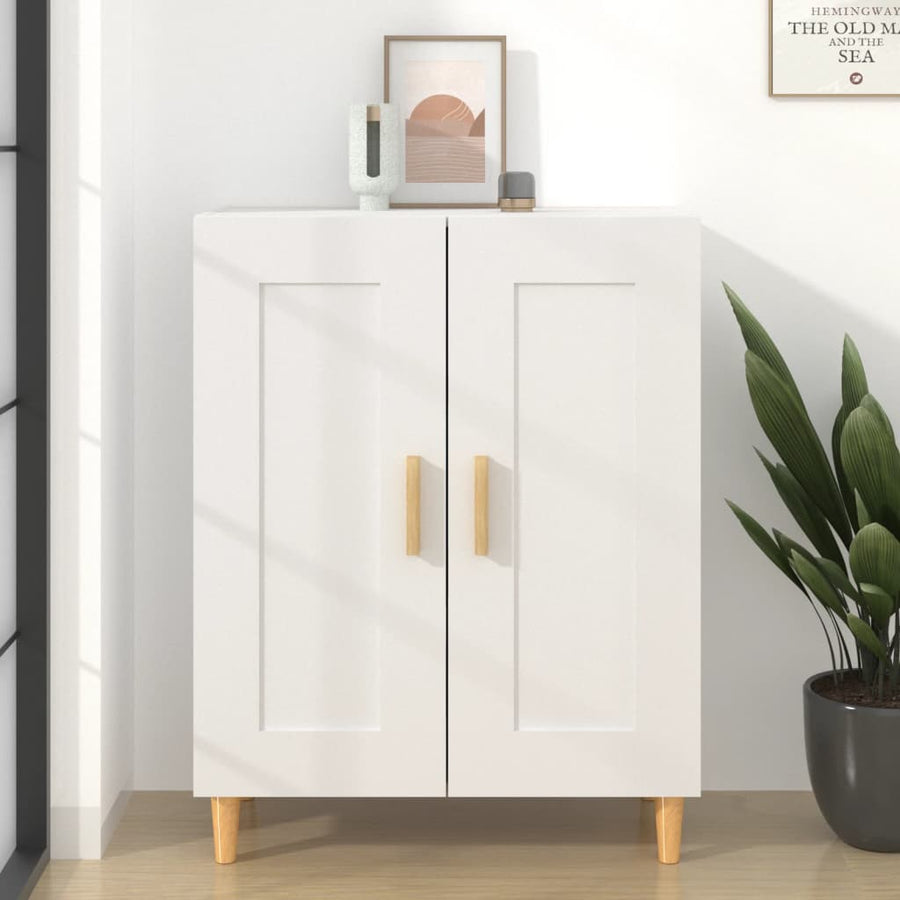 Dressoir 69,5X34X90 Cm Bewerkt Hout Wit