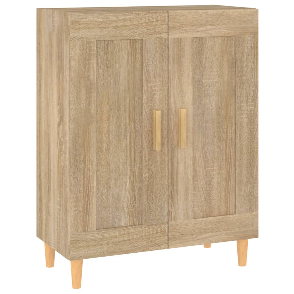 Dressoir 69,5X34X90 Cm Bewerkt Hout Kleurig Sonoma eiken