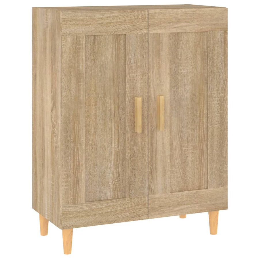Dressoir 69,5X34X90 Cm Bewerkt Hout Kleurig Sonoma eiken