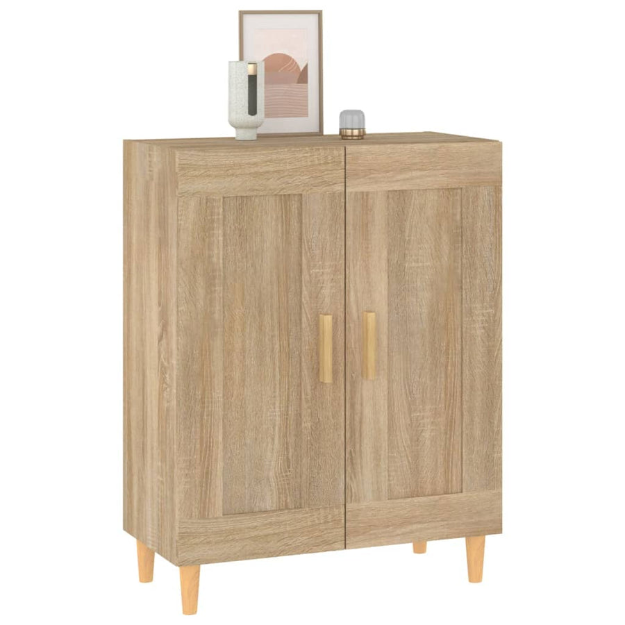 Dressoir 69,5X34X90 Cm Bewerkt Hout Kleurig Sonoma eiken