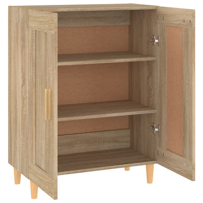 Dressoir 69,5X34X90 Cm Bewerkt Hout Kleurig Sonoma eiken