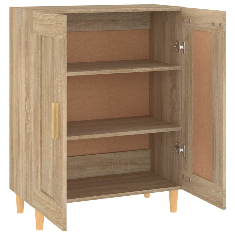 Dressoir 69,5X34X90 Cm Bewerkt Hout Kleurig Sonoma eiken