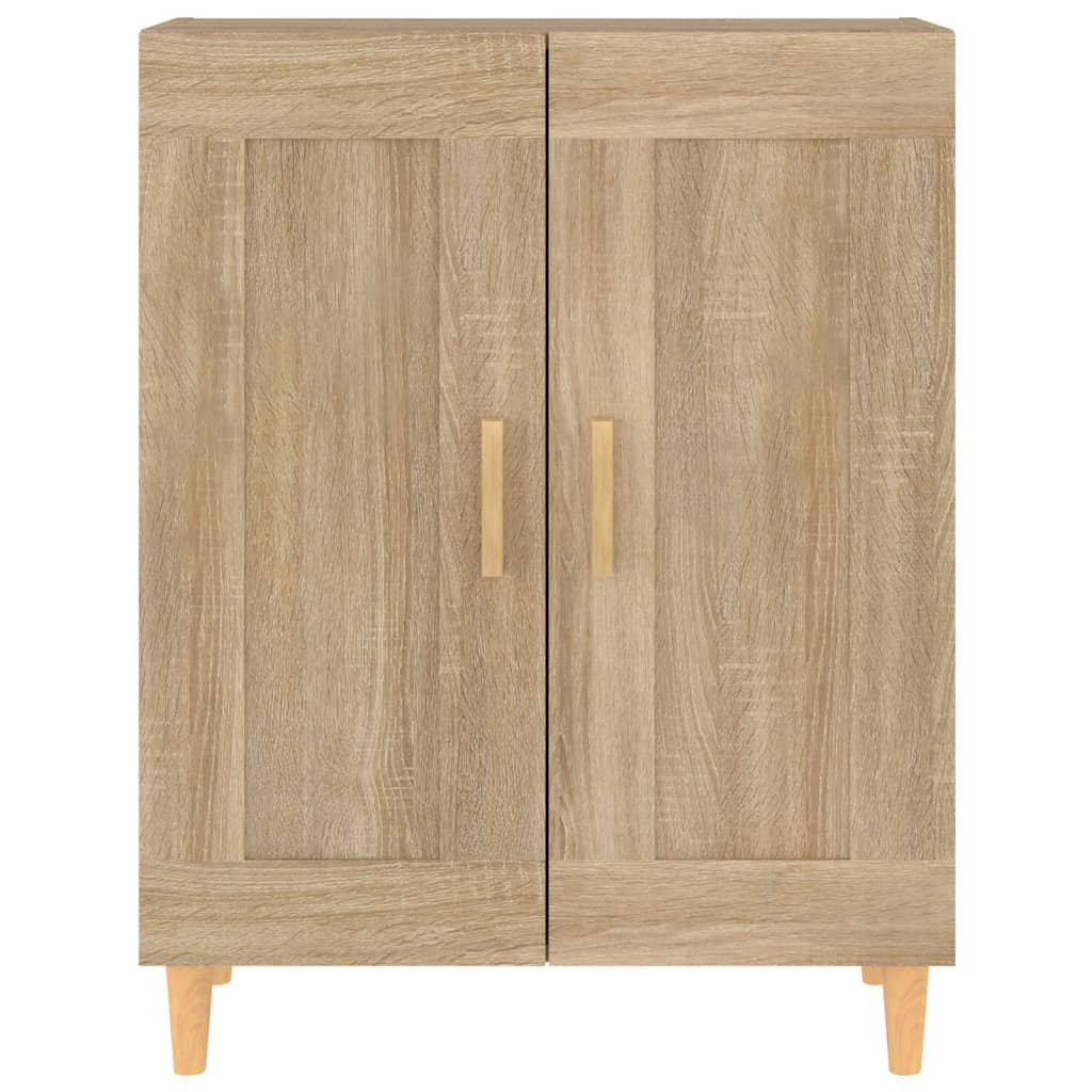 Dressoir 69,5X34X90 Cm Bewerkt Hout Kleurig Sonoma eiken