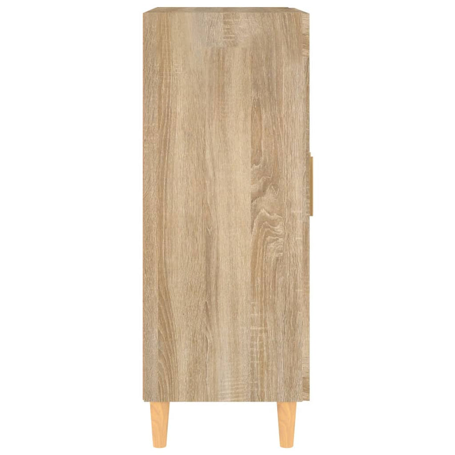 Dressoir 69,5X34X90 Cm Bewerkt Hout Kleurig Sonoma eiken