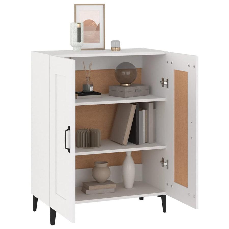 Dressoir 69,5X34X90 Cm Bewerkt Hout Wit