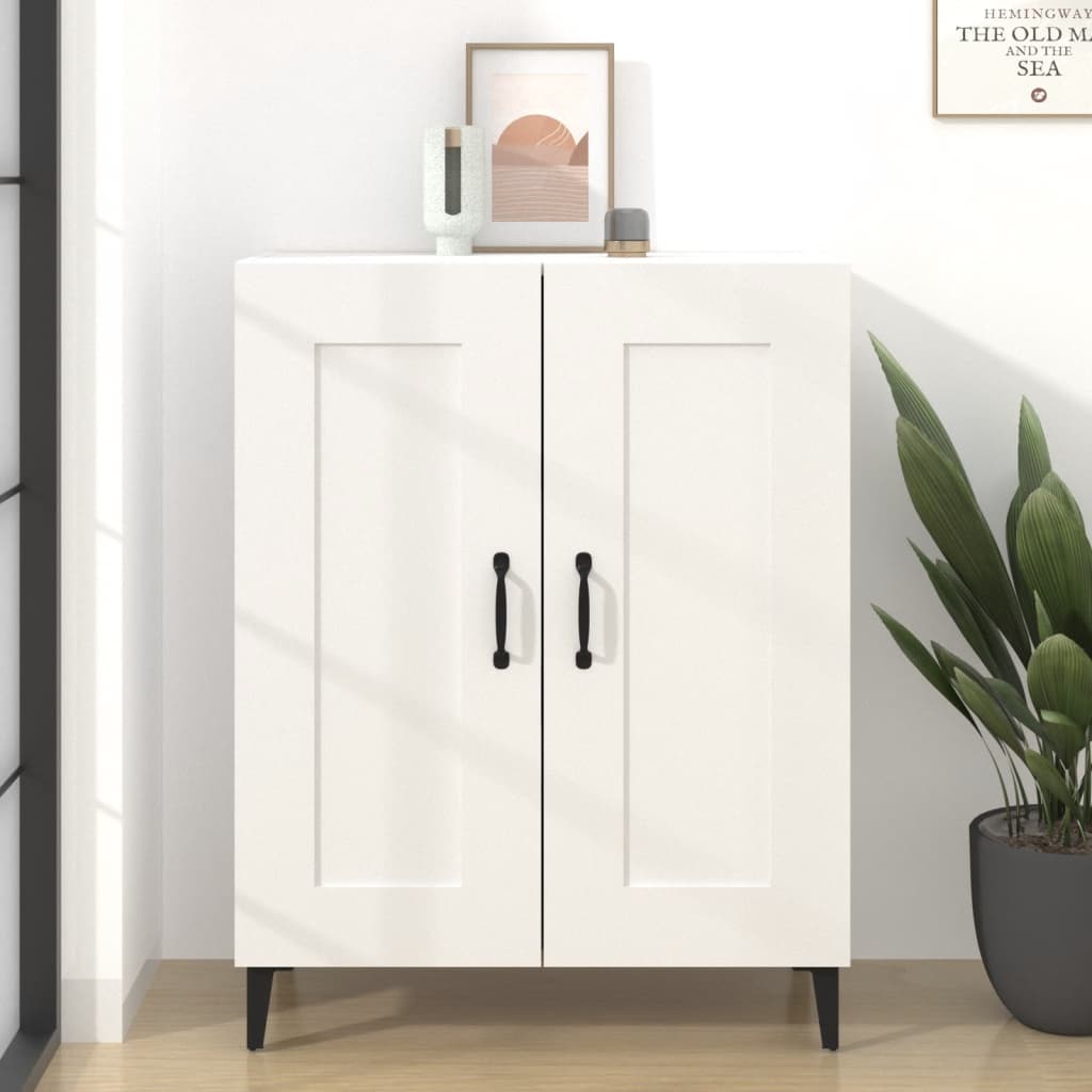 Dressoir 69,5X34X90 Cm Bewerkt Hout Wit